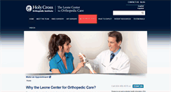 Desktop Screenshot of holycrossleonecenter.com